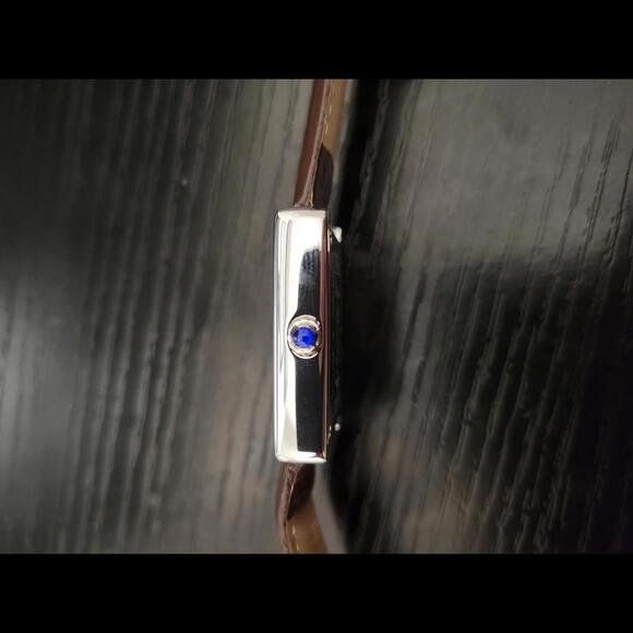 🔥NEW Pierre Lucerne Root Beer 1888 Swiss Inspired Men's Tank Watch - Picture 5 of 9